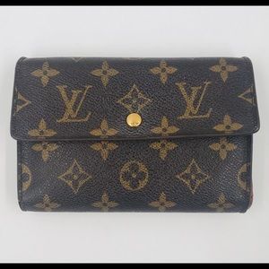 Louis Vuitton Monogram leather wallet M61202